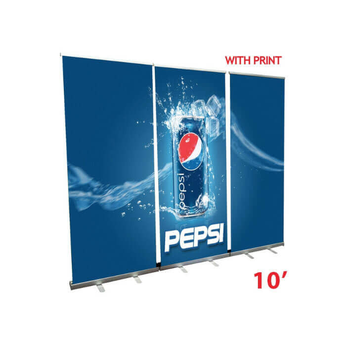 Custom Tower Pop Up Banner Stand 3 Sided Advertising Board Sign 3.28'X6.56' 