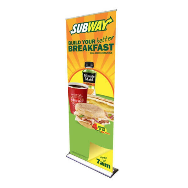 24" HD Retractable Banner Stand with Vinyl Print Megastore Printing
